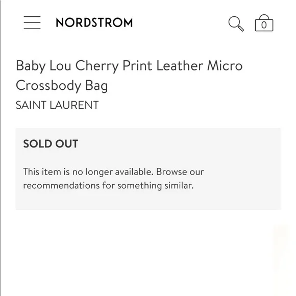 Saint Laurent baby lou cherry print leather micro crossbody bag - Picture 12 of 13